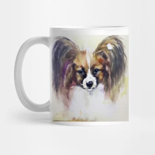 Papillon Watercolor Painting - Dog Lover Gifts Mug